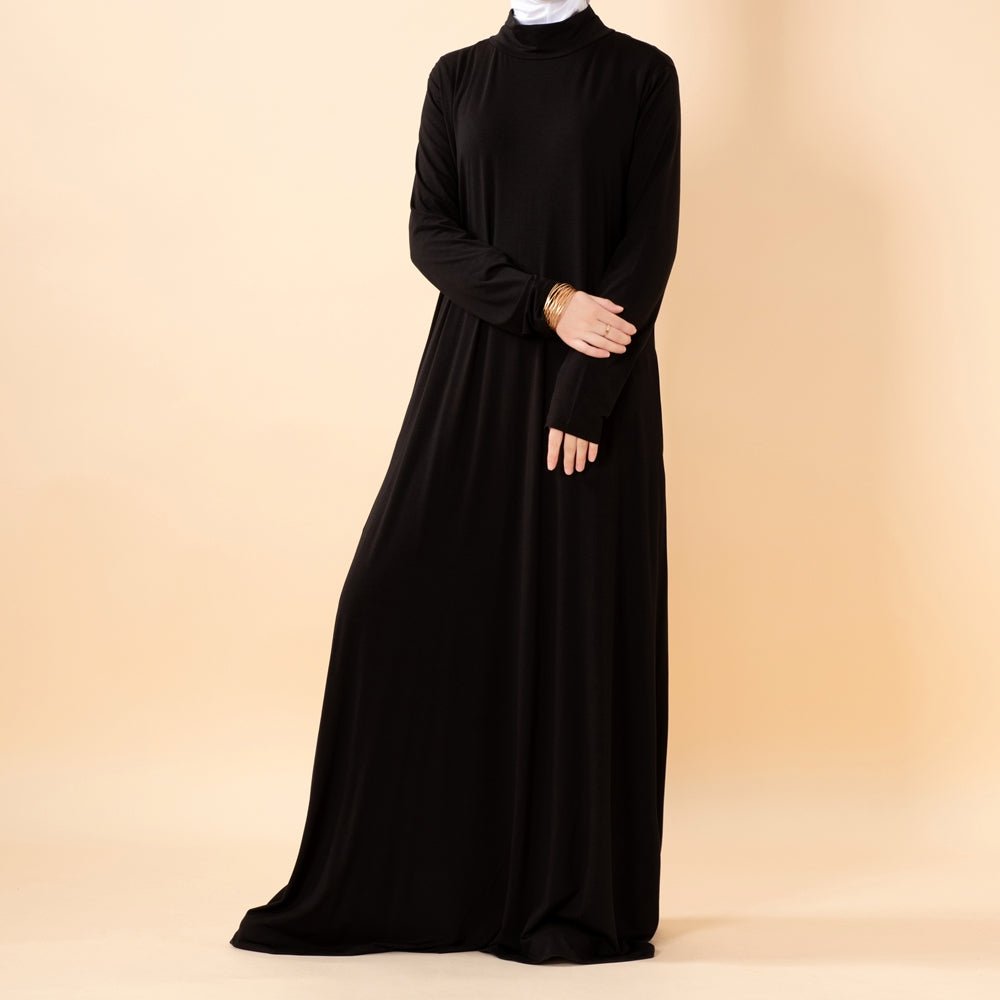 Natural Stretch Premium Lenzing™ Modal A - Line Dress (MA357) - Mariam's Collection