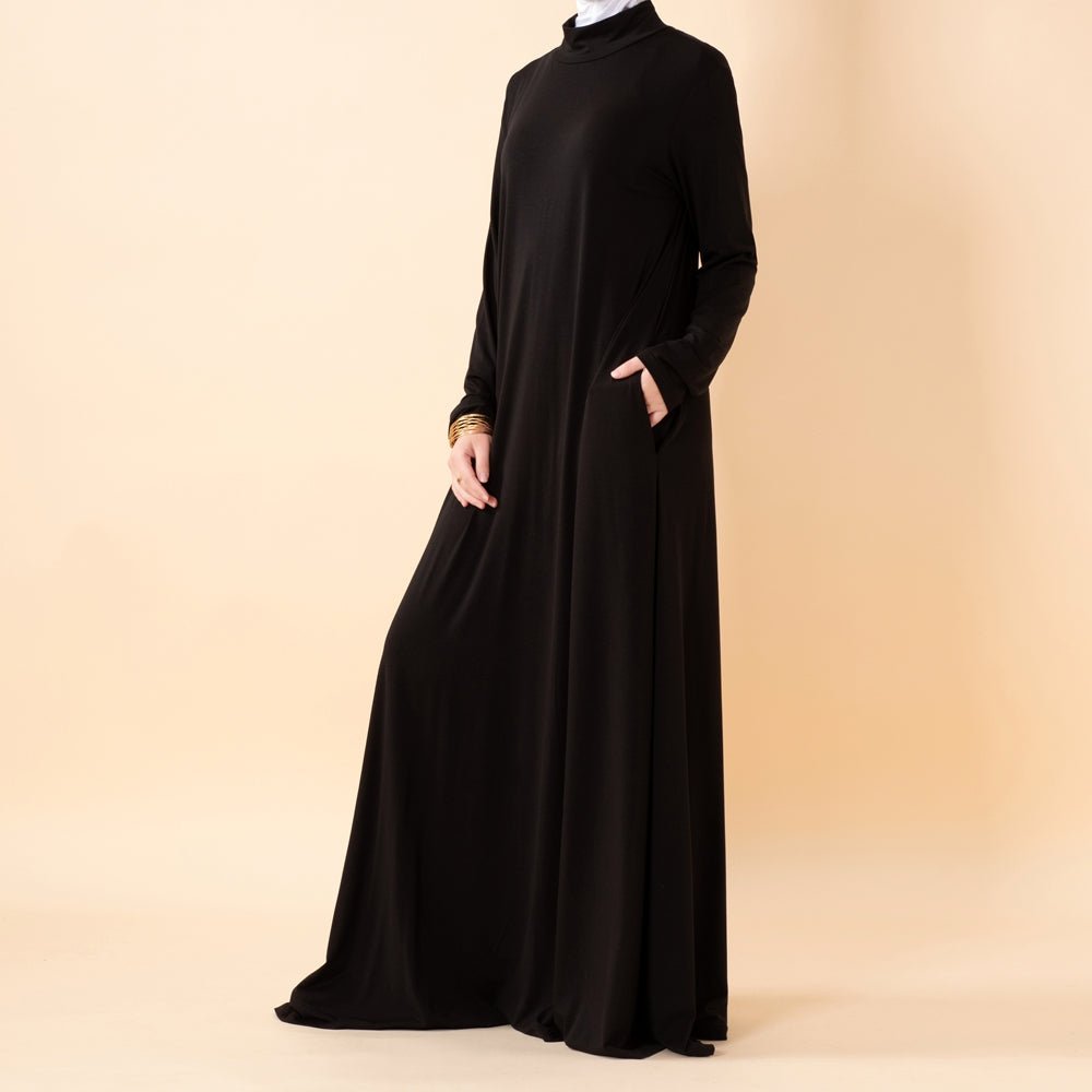 Natural Stretch Premium Lenzing™ Modal A - Line Dress (MA357) - Mariam's Collection