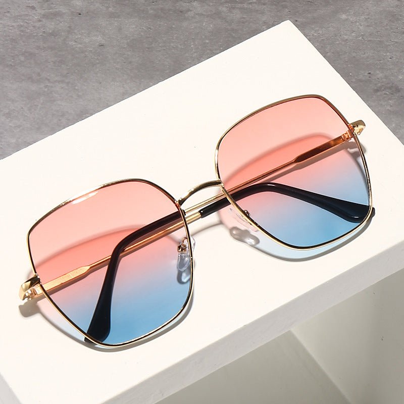 Oversized Gradient Sunglasses for Women – Face - Slimming Fashion Statement (MAC263) - Mariam's Collection