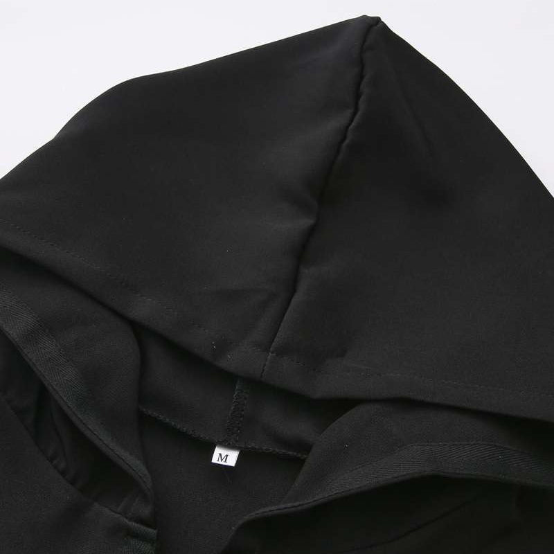 Premium Black Hooded Long Modest Muslim Robe Thobe for Men (MT029) - Mariam's Collection
