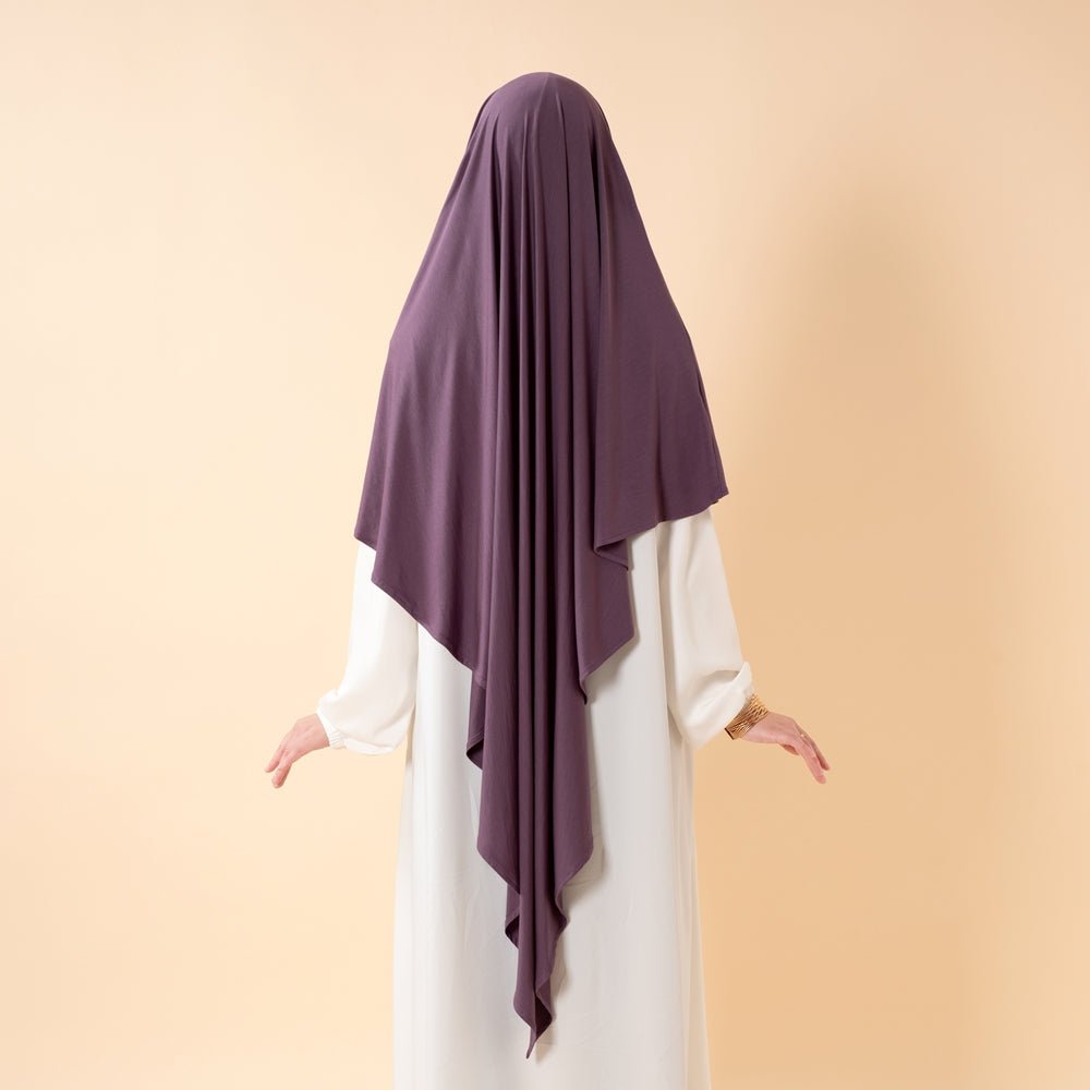 Premium Lenzing™ Modal Khimar with Integrated Face Veil (MK029) - Mariam's Collection