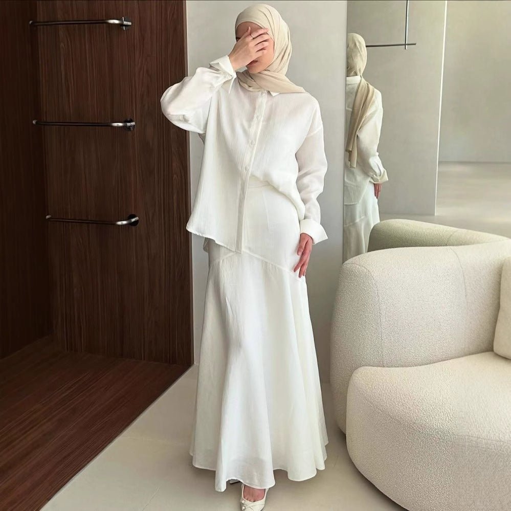 Shirt & Tiered Skirt Set(MS259) - Mariam's Collection