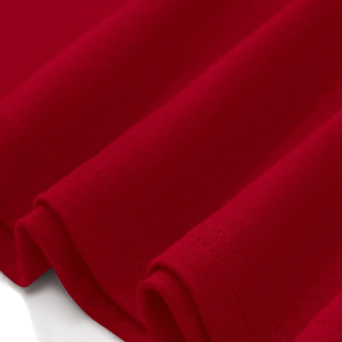 Close-up of elasticated gathered waistband on modest maxi dress