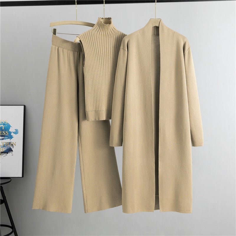 Sweater Set with Sleeveless Vest 3 - Piece Set(MS032) - Mariam's Collection