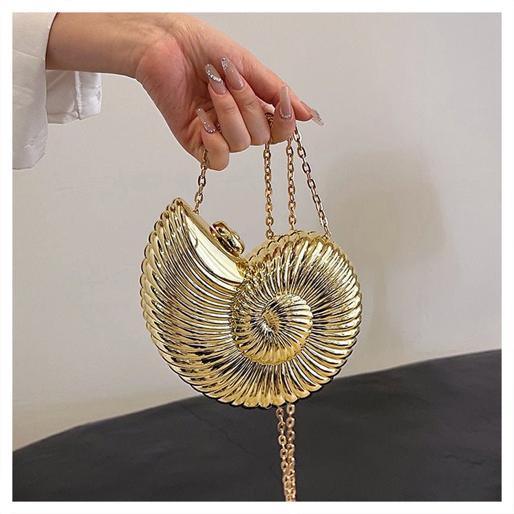 Unique Chic Conch Shell Inspired Clutch Bag (MAC311) - Mariam's Collection