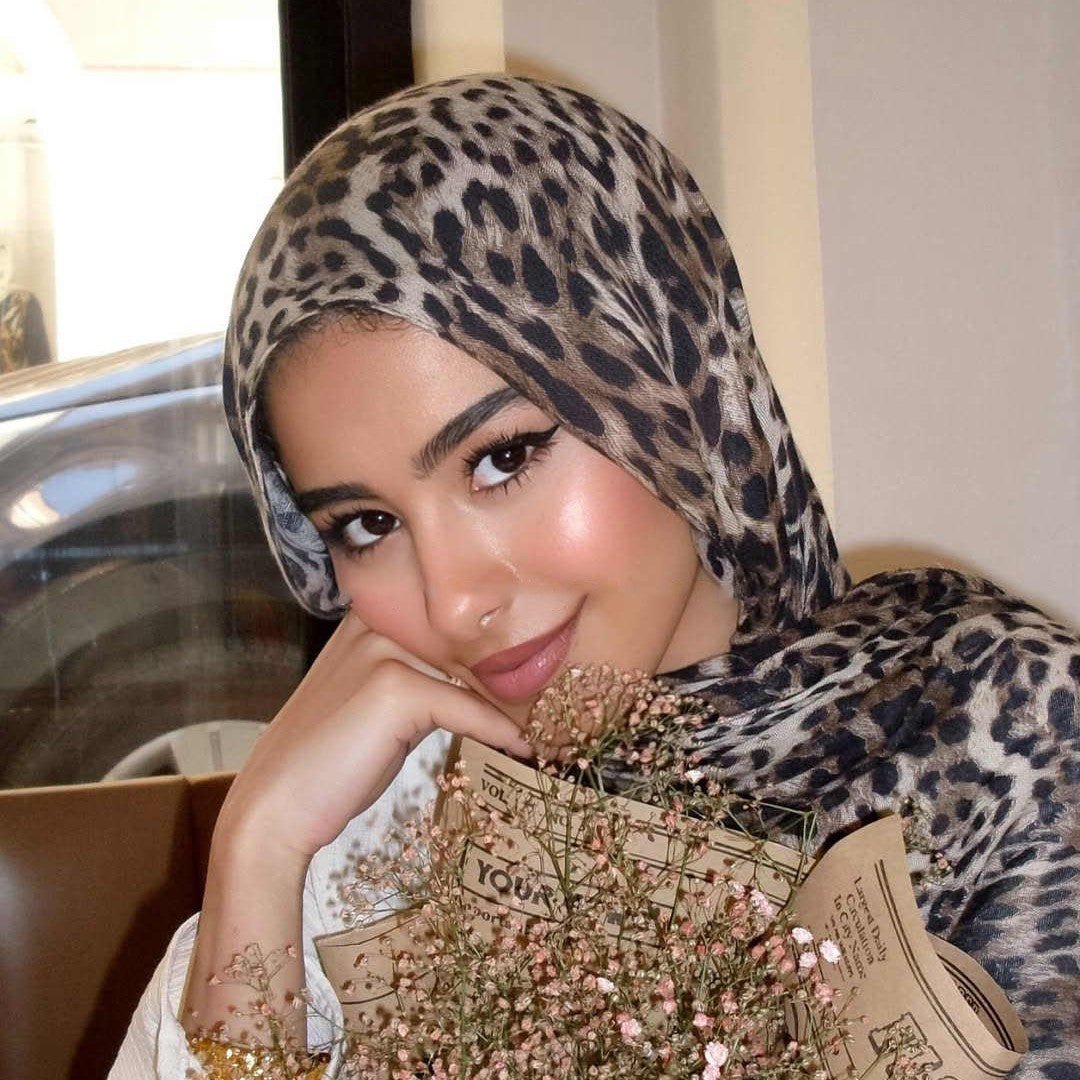 Leopard Print Fashionable Hijab 