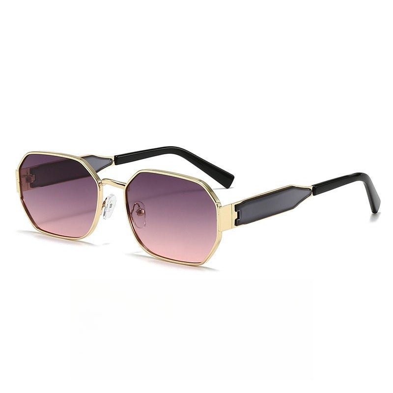 Vintage Narrow Frame Sunglasses – Retro Chic Accented Lenses for Women (MAC262) - Mariam's Collection