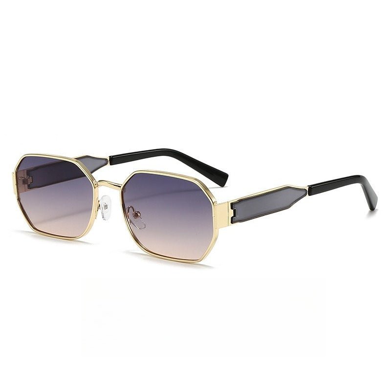 Vintage Narrow Frame Sunglasses – Retro Chic Accented Lenses for Women (MAC262) - Mariam's Collection