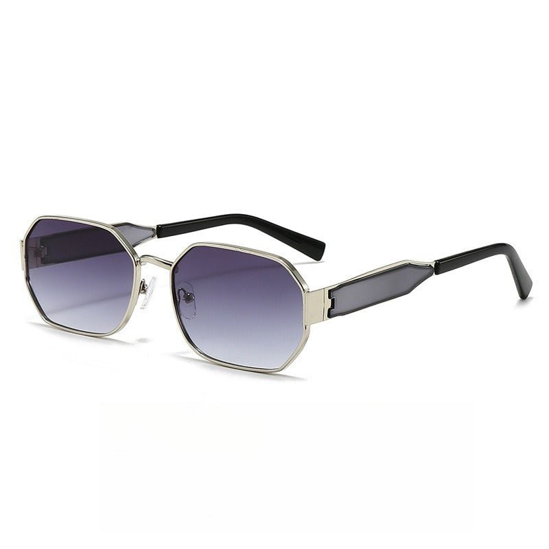Vintage Narrow Frame Sunglasses – Retro Chic Accented Lenses for Women (MAC262) - Mariam's Collection