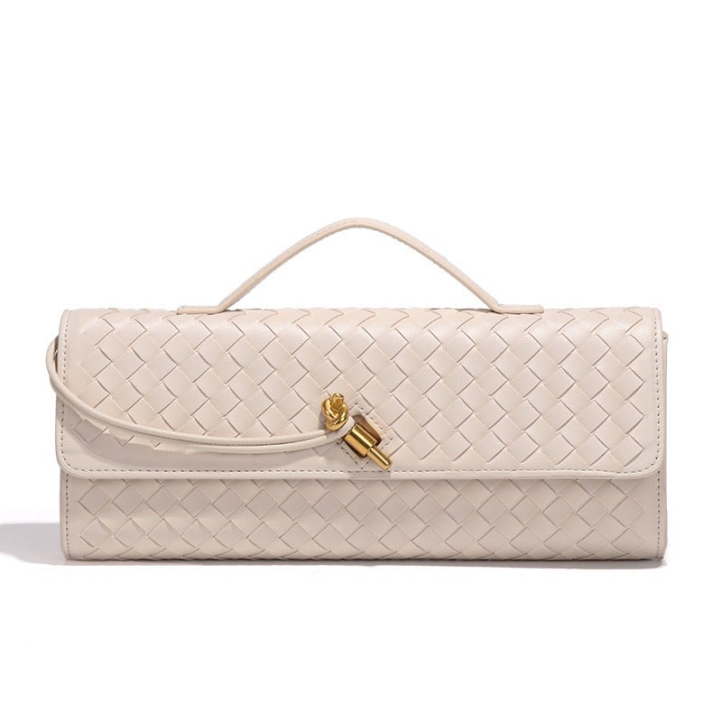 Woven PU Leather Clutch Bag(MAC432) - Mariam's Collection
